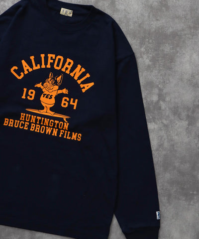 《9月下旬お届け予定》	TES COLLEGE FLOCK PT LONG SLEEVE T-SHIRT / ロンT