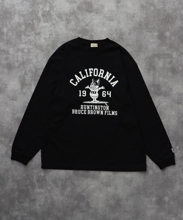 《9月下旬お届け予定》	TES COLLEGE FLOCK PT LONG SLEEVE T-SHIRT / ロンT