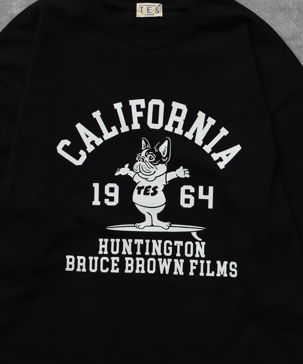 《9月下旬お届け予定》	TES COLLEGE FLOCK PT LONG SLEEVE T-SHIRT / ロンT