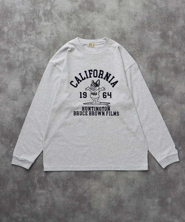 《9月下旬お届け予定》	TES COLLEGE FLOCK PT LONG SLEEVE T-SHIRT / ロンT