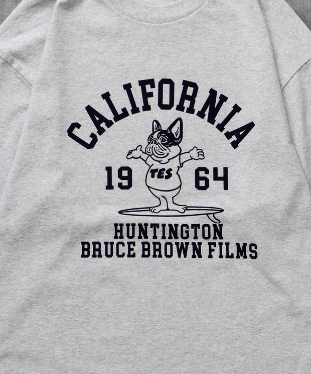 《9月下旬お届け予定》	TES COLLEGE FLOCK PT LONG SLEEVE T-SHIRT / ロンT