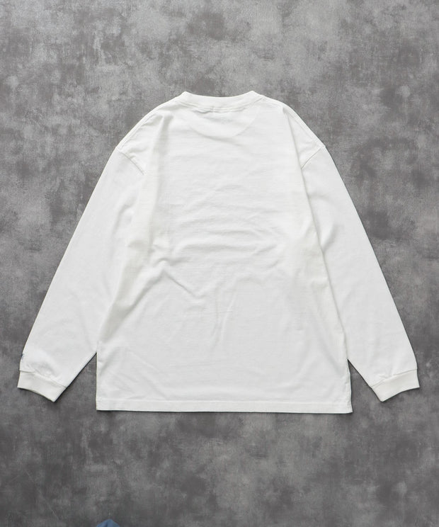 《9月下旬お届け予定》	TES COLLEGE FLOCK PT LONG SLEEVE T-SHIRT / ロンT