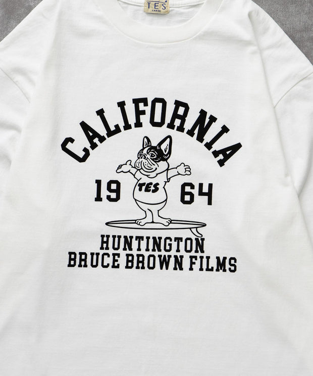 《9月下旬お届け予定》	TES COLLEGE FLOCK PT LONG SLEEVE T-SHIRT / ロンT
