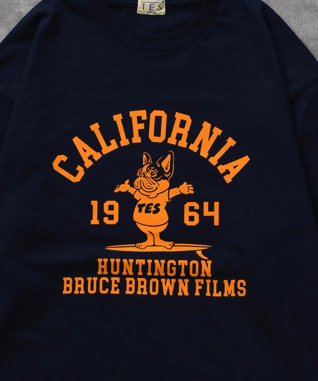 《9月下旬お届け予定》	TES COLLEGE FLOCK PT LONG SLEEVE T-SHIRT / ロンT