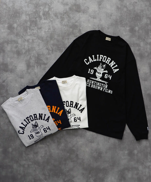 《9月下旬お届け予定》	TES COLLEGE FLOCK PT LONG SLEEVE T-SHIRT / ロンT
