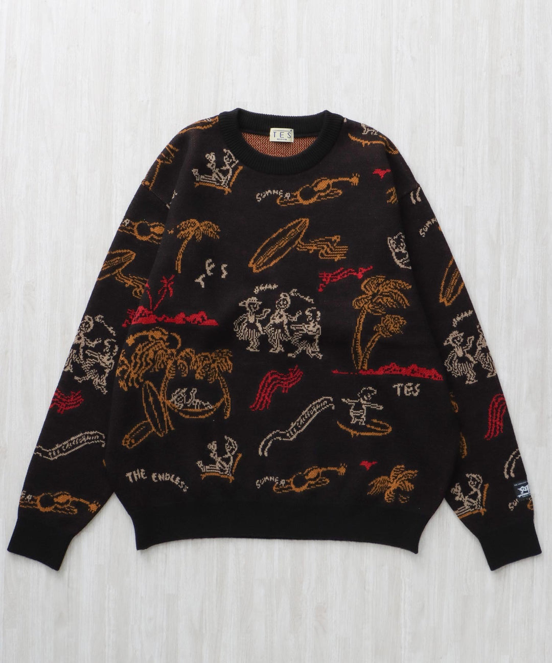 新品　BRIEFING　正規品　CAMO JQ CREW  NECK  KNIT 12月下旬お届け予定》【WEB / FLAG SHOP限定】ALOHA JQ KNIT