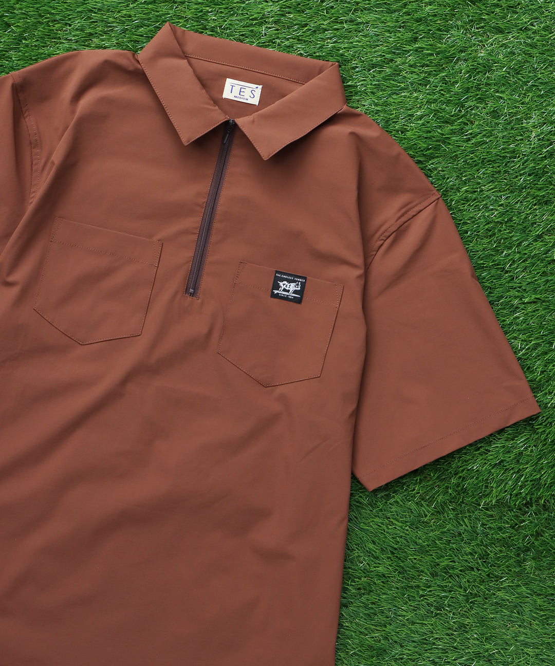TES COMFORT HALF ZIP SHIRT / 半袖ハーフジップシャツ – TES | THE