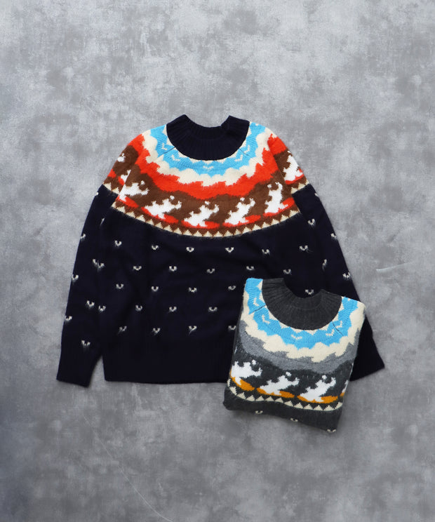 TES FB JQ KNIT / クルーネックニット