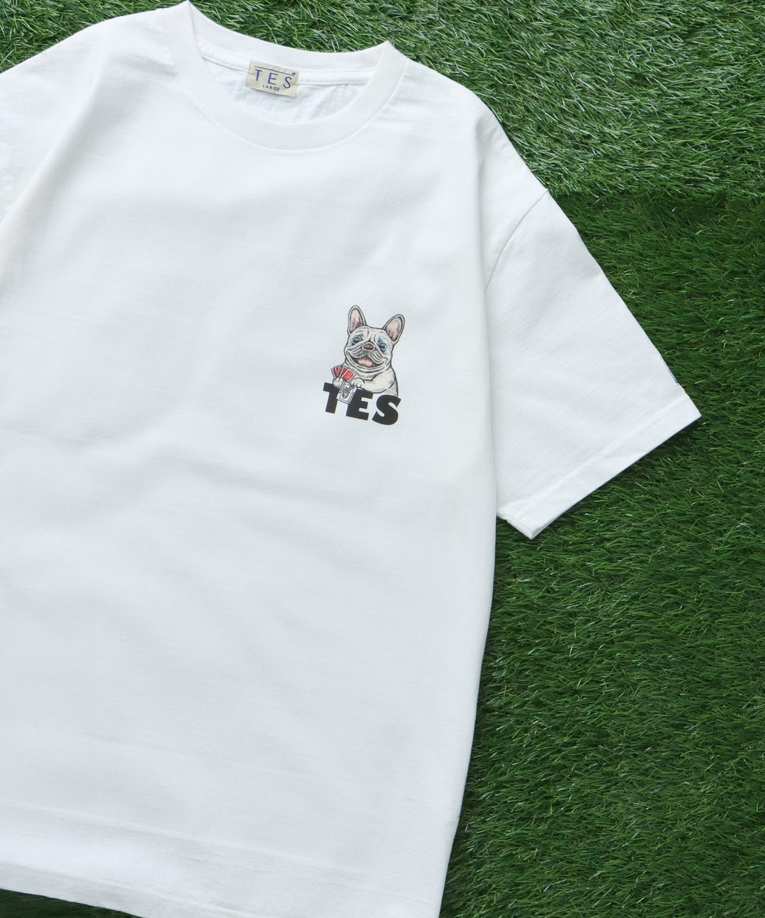 試着のみ ドゥーズィエムクラスEVERYDAY テレコTシャツ ホワイト Deuxieme Classe（ドゥーズィエムクラス）の「EVERYDAY I LIKE. T