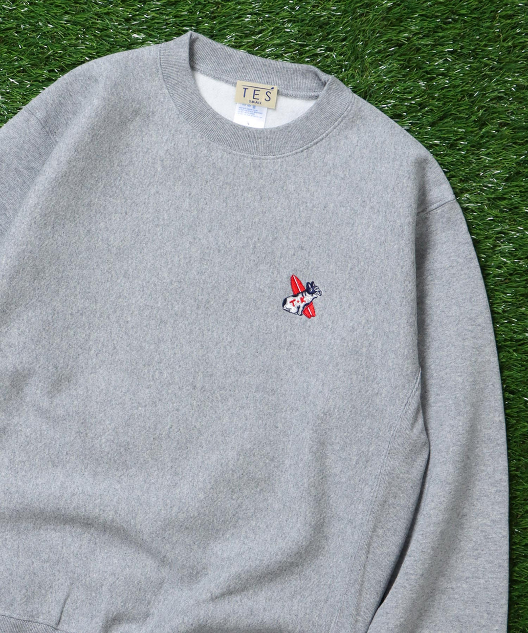 techikomikanさま オーダー品 ALTERNA トレーナー ≪カスタムオーダー≫ TES SURF BUHI CUSTOM ONE POINT EMB CREW