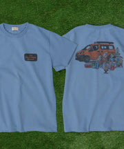 TES THE ENDLESS SUMMER テス エンドレスサマー Tシャツ ティーシャツ 半袖 コラボ 日産 ニッサン NISSAN  NV200 バネット ブルー 青