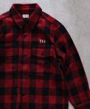 TES BLACK CHECK SHIRT JACKET / シャツジャケット