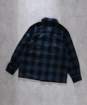 TES BLACK CHECK SHIRT JACKET / シャツジャケット
