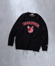TES COLLEGE BUHI CREWNECK KNIT / クルーネックニット