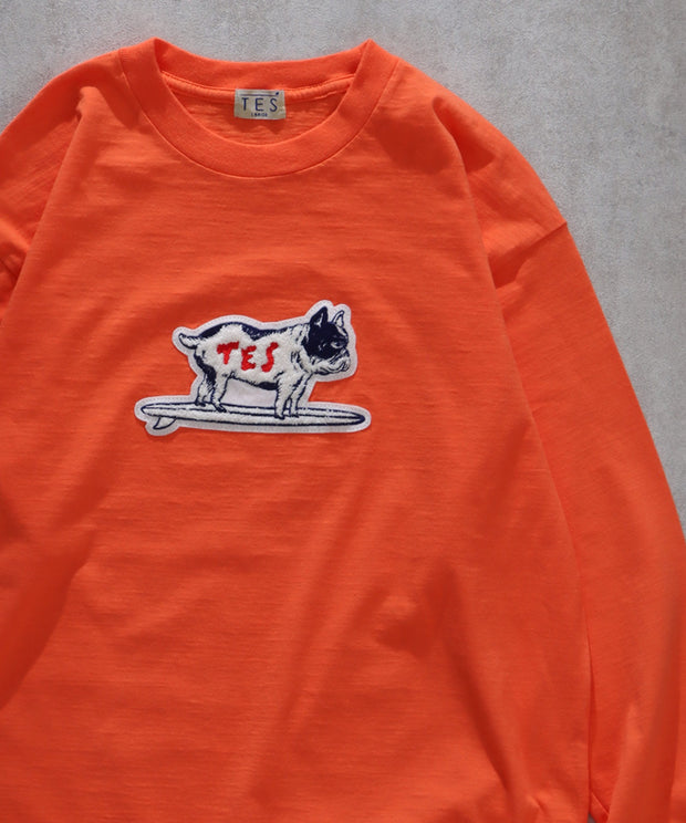TES ORGANIC COTTON BUHI WAPPEN BIG LONG SLEEVE T-SHIRT / オーガニックコットンビッグロンT