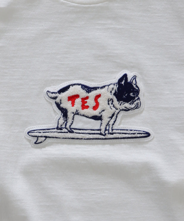 TES ORGANIC COTTON BUHI WAPPEN BIG LONG SLEEVE T-SHIRT / オーガニックコットンビッグロンT