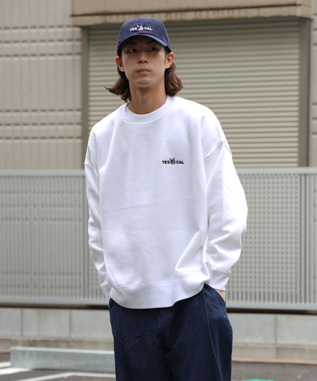 WEB / FLAG SHOP限定】TES BIG SWEAT 1P EMB CREWNECK /オーバーサイズ