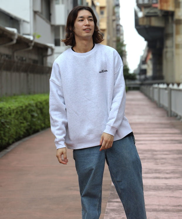 WEB / FLAG SHOP限定】TES BIG SWEAT 1P EMB CREWNECK /オーバーサイズ