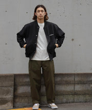 【WEB / FLAG SHOP限定】TES BIG SWEAT 1P EMB STUDIUM JUMPER /オーバーサイズ・ビッグシルエット・スタジャン