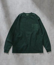 TES BUHI EMB PIGMENT LONG SLEEVE T-SHIRT / ロンT