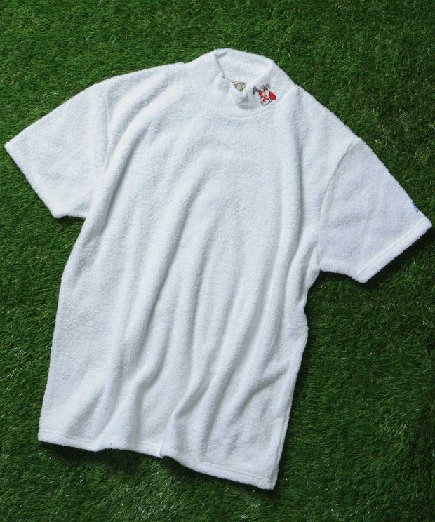 TES-GOLF COMFORTABLE PILE MOC NECK T-SHIRT / モックネックパイルTシャツ