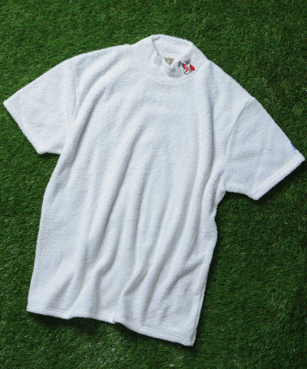 TES-GOLF COMFORTABLE PILE MOC NECK T-SHIRT / モックネックTシャツ