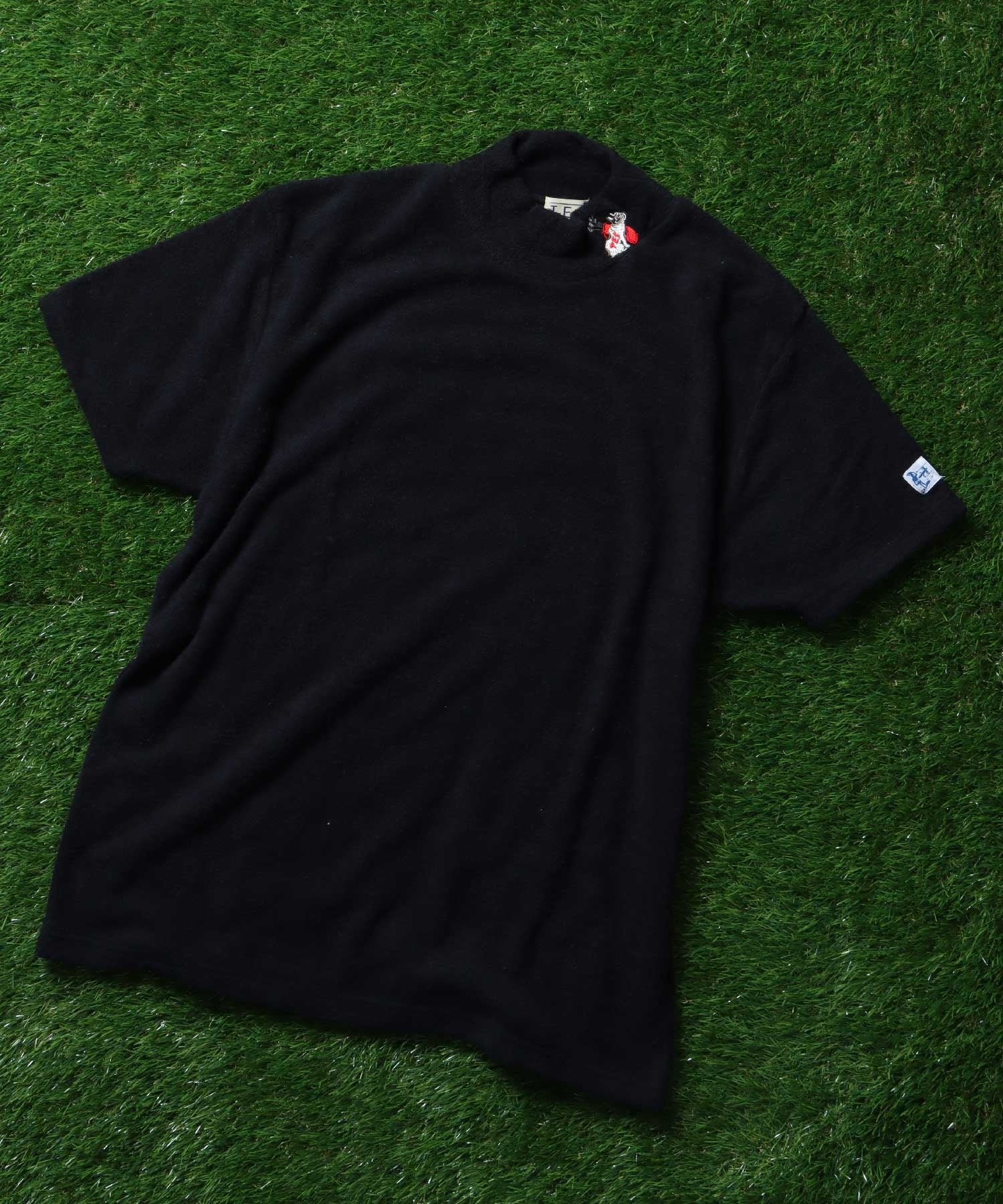 TES-GOLF COMFORTABLE PILE MOC NECK T-SHIRT / モック