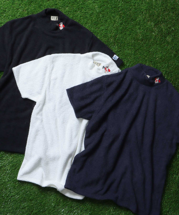 TES-GOLF COMFORTABLE PILE MOC NECK T-SHIRT / モックネックTシャツ