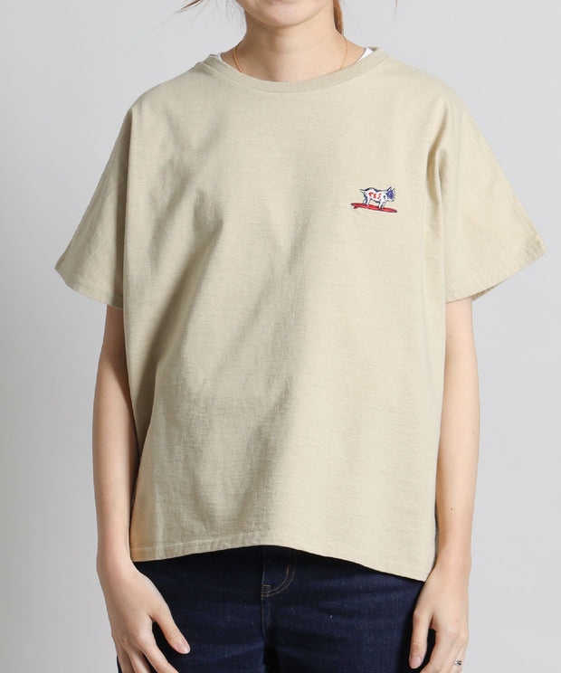 TES ORGANIC COTTON HUNTINGTONG LOOSE T-SHIRT / レディースTシャツ
