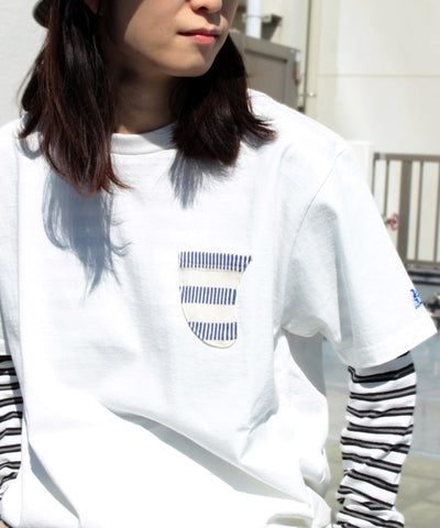 TES ANTIQUE BORDER POCKET T-SHIRT / Tシャツ